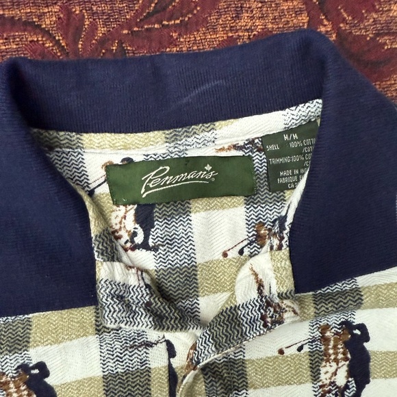 90s Penman’s AOP Cotton Golf Polo - Picture 3 of 3